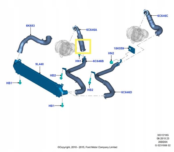 LETKU PUTKI TURBO FORD S-MAX 2.0 1683670