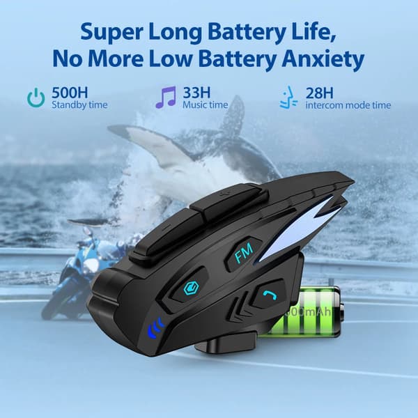 Kypäräpuhelin Intercom Headset 2KPL
