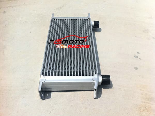 Aluminium Radiator Intercooler, Passer til AN-10 Størrelse, Højkvalitets T-6061 Materiale, Reducerer Olietemperatur