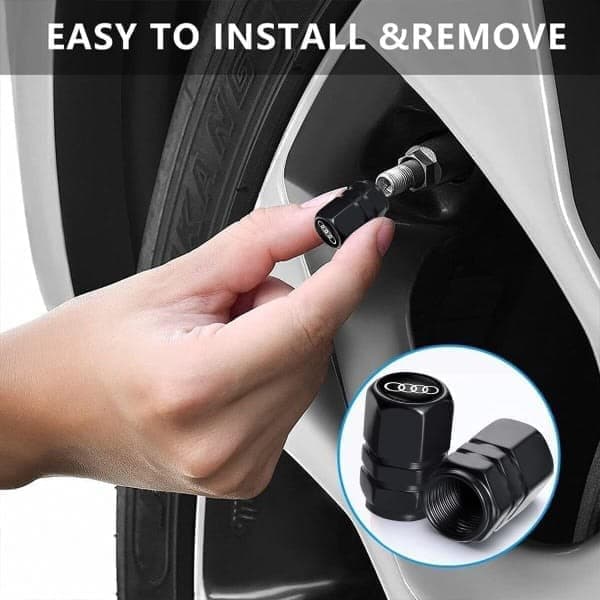 Autonrenkaiden venttiilikoppa, auton pölysuoja Audi A1 A3 RS3 A4 A5 A6 A7 RS7 A8 Q3 Q5