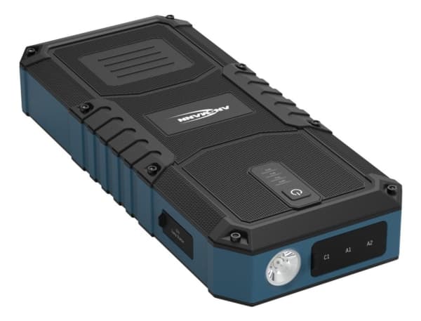 Ansmann Jump Starter 16.0, 2500 A, Svart, Blå, 2500 A, Litium Polymer (LiPo), 4 Ah, 59,2 wh