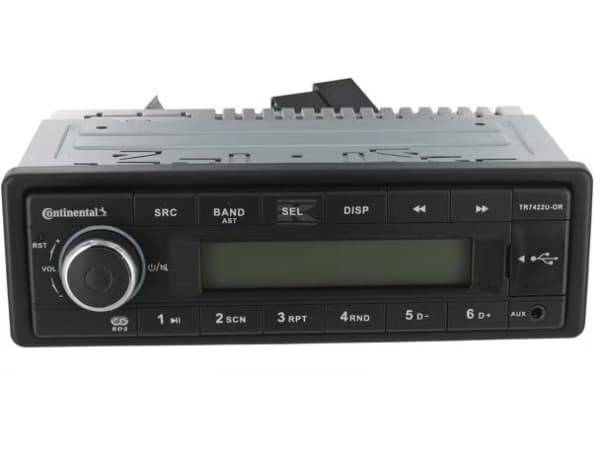 Continental TR7422U-OR FM RDS-viritin USB / AUX 24V lyhyt korttipaikka