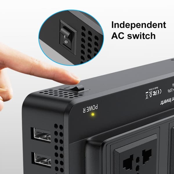 Invertteri DC12V 220V EU Plug