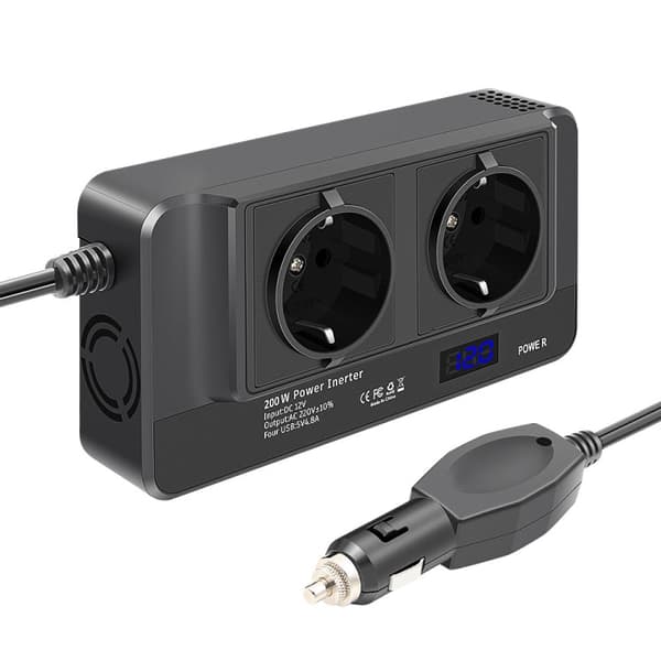 Invertteri DC12V 220V EU Plug