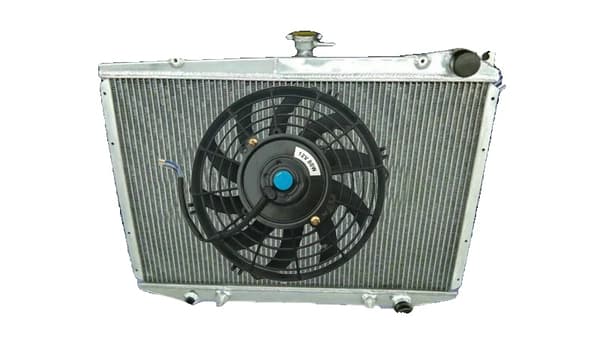 Aluminiumkøler og ventilatorenhed, passer til Nissan Pathfinder & Hardbody, holdbar konstruktion
