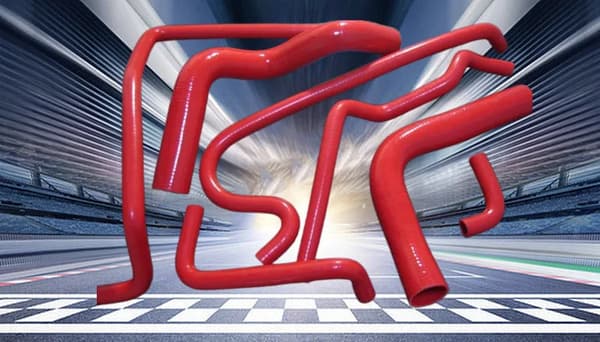 Siliconradiatorvärmare slang, hög temperaturbeständighet, robust tryckstöd,Röd