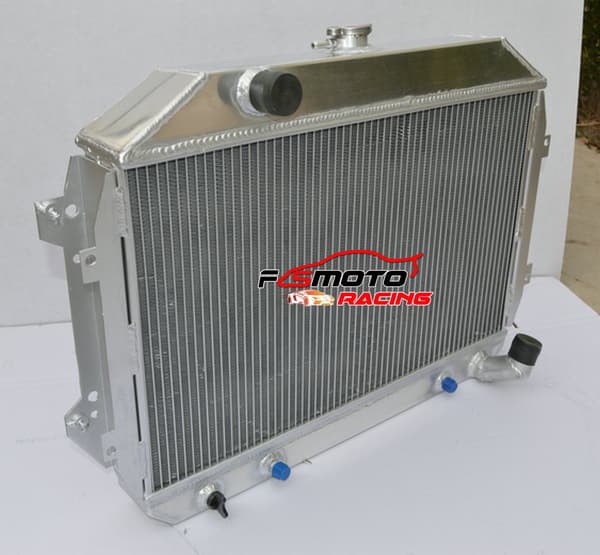 Aluminiumradiator, 3 rækker, høj kølekapacitet, indbygget olie køler