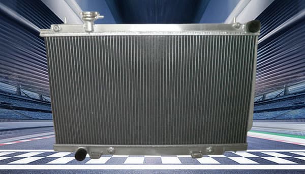 Aluminiumkylare, kärnstorlek 400×728×50 mm, 2-radig design, kompatibel med Nissan 350Z och Infiniti G35