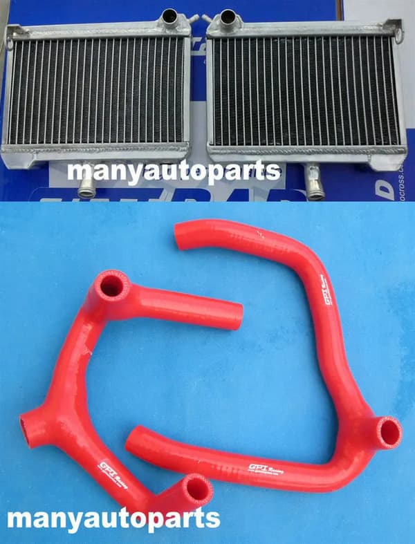 HONDA Goldwing GL1500 Kylare, Full Aluminiumkonstruktion, Hög Kylkapacitet,radiator röd slang