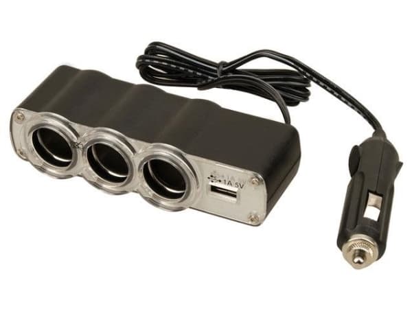Nenurodyta_Z Usb And 12V Socket Multiplier With Cord