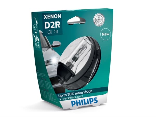 Philips Xenon X-tremeVision gen2 85126XV2S1 Xenonlampa till bilstrålkastare, 35 W, 85 V, D2R, halogen, 4800 K, 1 styck