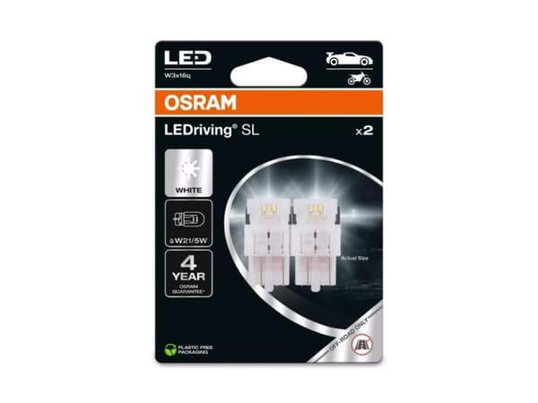 Osram 7515DWP-2BL, 21 W, 12 V, W21/5W, LED, 6000 K, 2 stykker