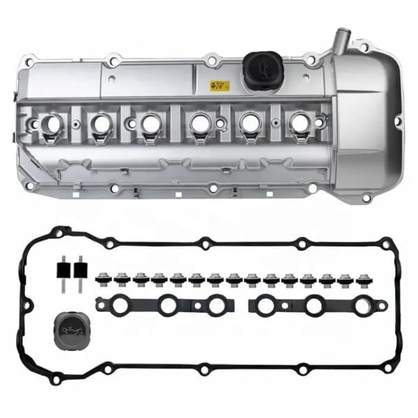 BMW Ventilkåpa Aluminium m54 Pressade Coilar 2x Vanos E46 E39 E60 Z3 Z4 X3 X5 11127512839