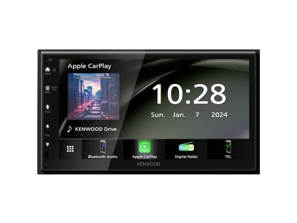 Kenwood Electronics DMX5023DABS, Black, 2 DIN, 22 W, NTSC, PAL, AAC, FLAC, MP3, WAV, WMA, BMP, JPEG, PNG