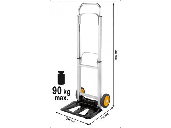 VOREL HOPFÄLLBAR FÖRVARINGSVAGN 90KG 78661