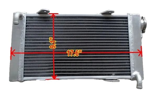 50MM Racing Aluminiumkylare, Anpassad för Go Karts, Lättviktsdesign, Optimal Kylprestanda