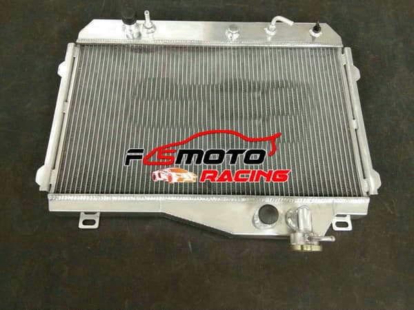 Aluminium Radiator, Kerne Størrelse 14.8"x25.6"x1.6", Samlet Størrelse 20"x27.8"x3.7", Indløbs/Udløbs Størrelse 1.25"