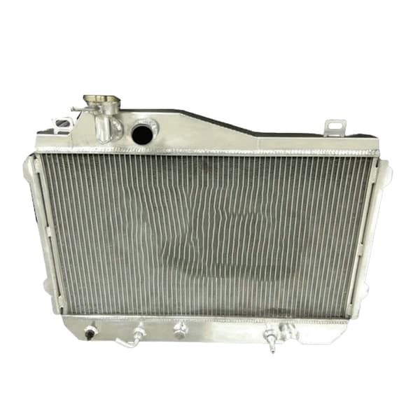 Aluminium Radiator, Kerne Størrelse 14.8"x25.6"x1.6", Samlet Størrelse 20"x27.8"x3.7", Indløbs/Udløbs Størrelse 1.25"