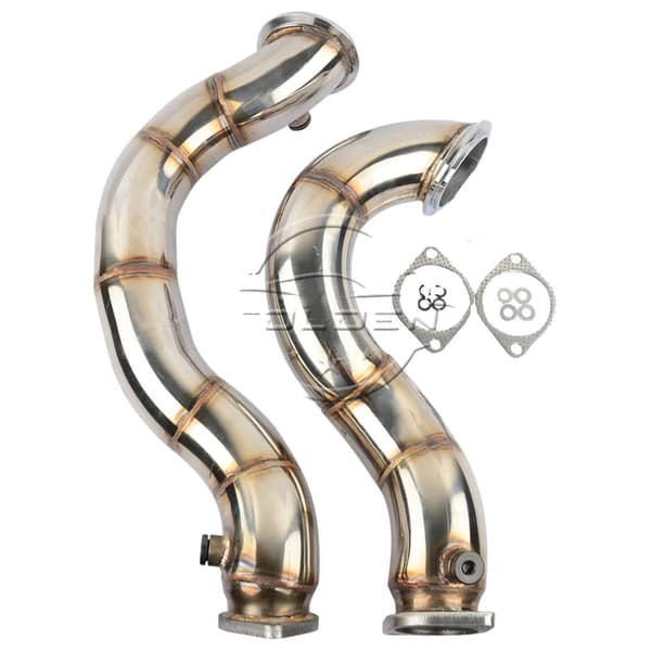 AP03 Twin Turbo Alaputkisarja, 3" Sisäänmenodiametri, 2.5" Flange-ulostulo, BMW N54 -malleille