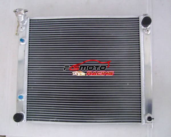 Aluminiumradiator, kraftig design, forbedret kølekapacitet, helt i aluminium konstruktion.