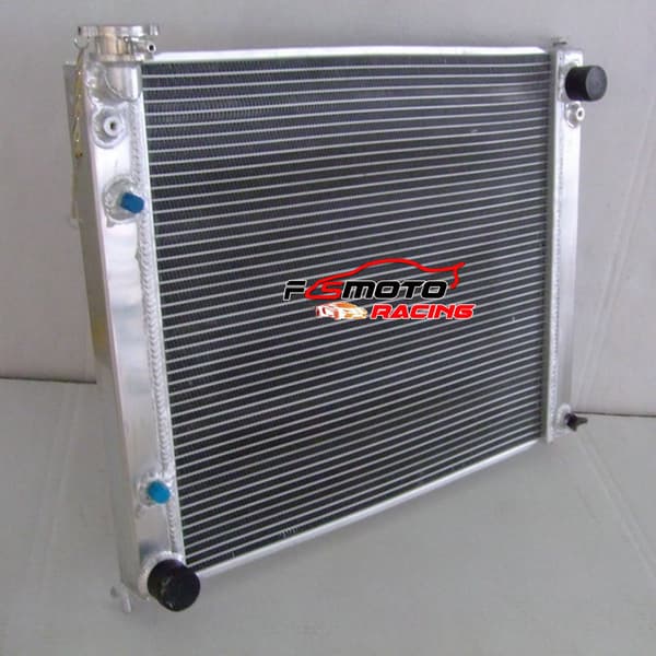 Aluminiumradiator, kraftig design, forbedret kølekapacitet, helt i aluminium konstruktion.