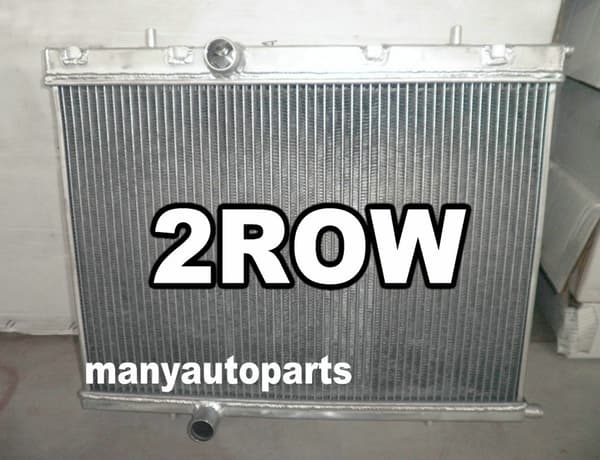 Aluminiumkylare med fläktar, komplett kylarsats, passar Peugeot 206 GTI180, 1999-2008