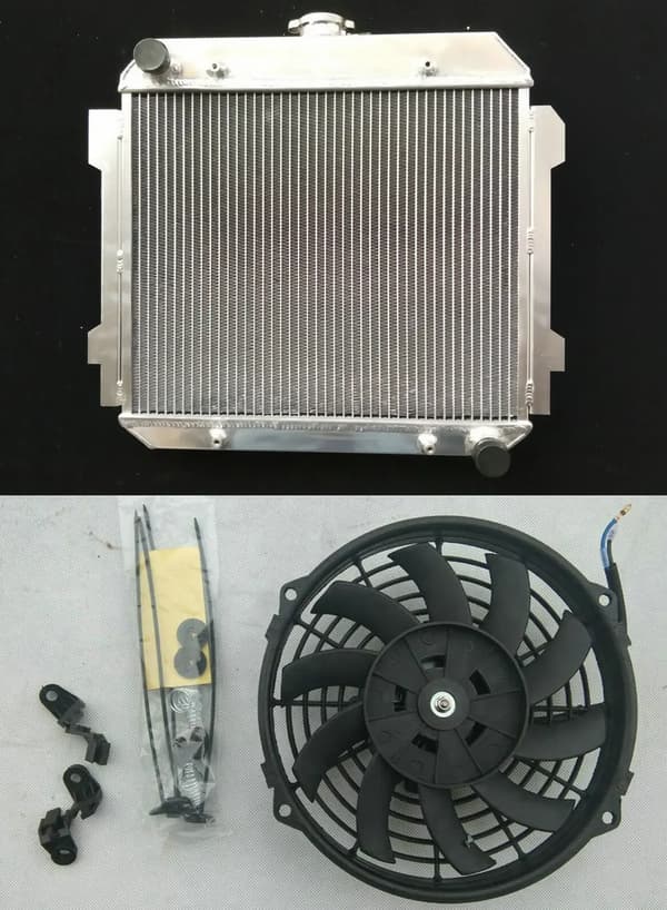 Aluminium, Främre Placering, Hållbar Konstruktion,Radiator och fläkt