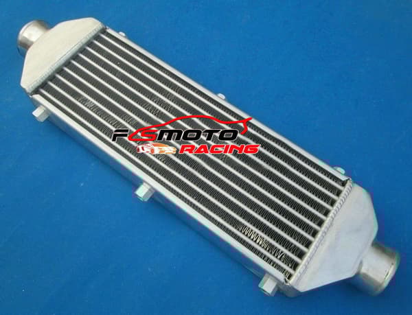 Universell Aluminium Intercooler, 520x150x50 mm kärnstorlek, 2,6" inlopp/utlopp, förbättrad kylningseffektivitet