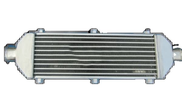 Universell Aluminium Intercooler, 520x150x50 mm kärnstorlek, 2,6" inlopp/utlopp, förbättrad kylningseffektivitet