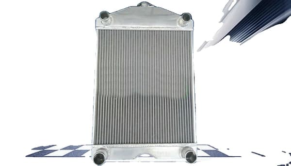 Aluminiumkøler, kompatibel med Ford 2N/8N/9N, kerne størrelse 56MM, samlet højde 25 1/2"