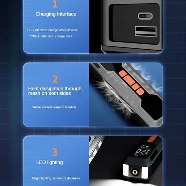 Akkupumppu Air Pump 60W 6000mAh