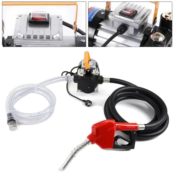 Självprimande dieselpump, 550W effekt, 2m PVC inloppsslang