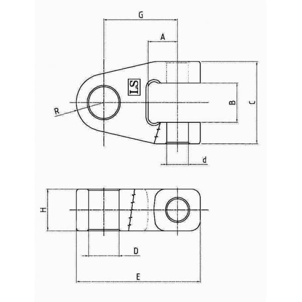 Hoved til centrale hydrauliske og manuelle stik 2ATF006