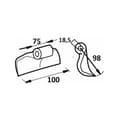 Miniatyrbillede 4 af 4: Hammerslager 100x75x18,5, R98 65161
