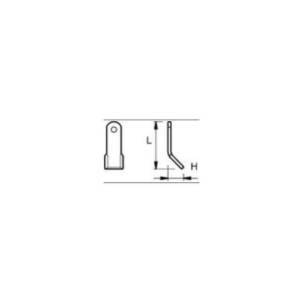 Y-knivshul 14,5, 80x35x5, 63-AGM-21 65001