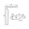 Miniatyrbillede 1 af 2: Kniv til rotorharve L:295mm AMAZONE 65848
