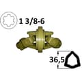 Miniatyrbillede 1 af 2: komplet CV-led til 36,5 mm rør 38218