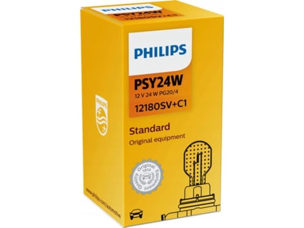 Philips Pære PSY24W 12V/24W PG20/4 SILVERVISION 1 STK