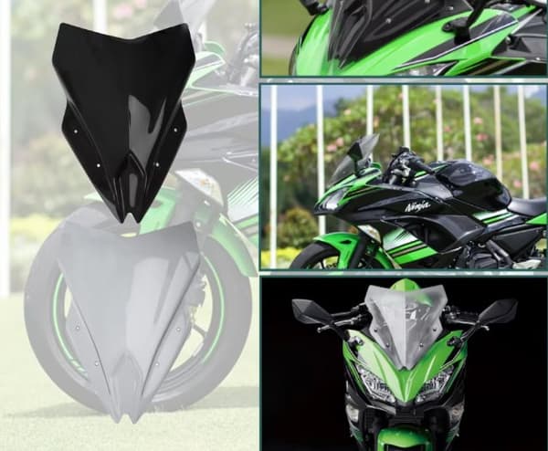 TopX TILLBEHÖR VINDRUTA KAWASAKI NINJA 650 17 19 KÅPA SLÄPPT