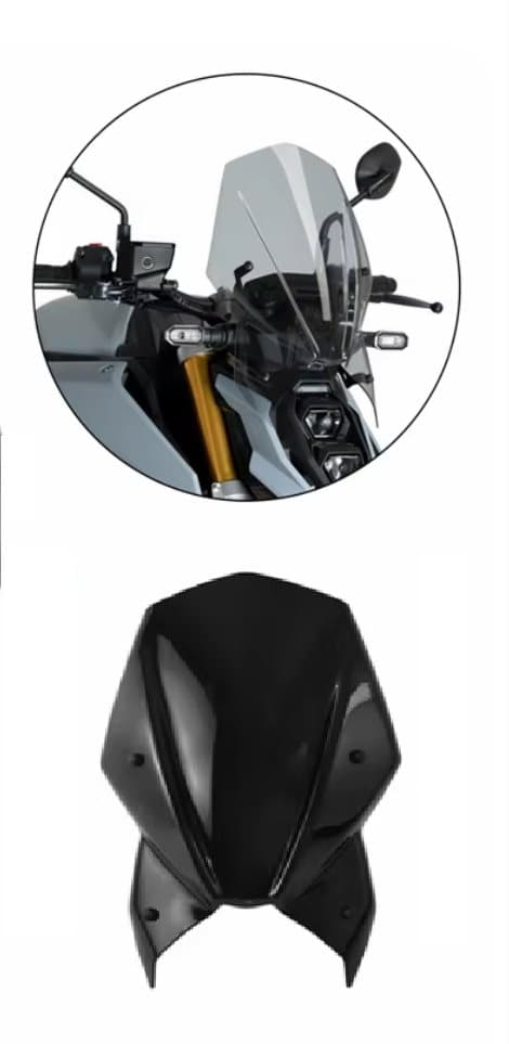 TopX TILLBEHÖR VINDRUTA HÖG SUZUKI GSXS GSX-S 1000 950 21 23 KÅPA SLÄPPT