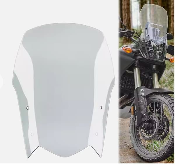 TopX TILBEHØR FORRUDE 40CM YAMAHA TENERE XT 700 Z 19 23 KÅLE SLÅET