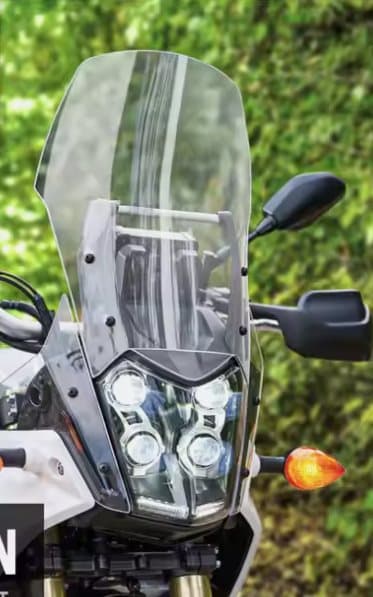 TopX TILBEHØR FORRUDE 40CM YAMAHA TENERE XT 700 Z 19 23 KÅLE SLÅET