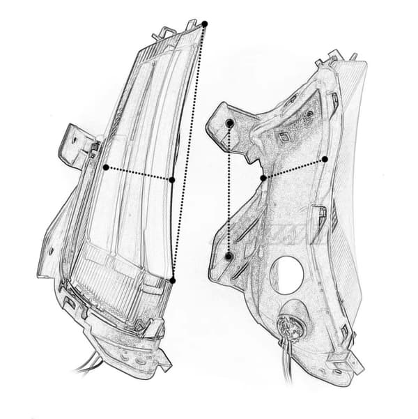 TopX BLINKLYS BLINKLYS BLIND x2 YAMAHA X-MAX XMAX 125 300 400 18-23