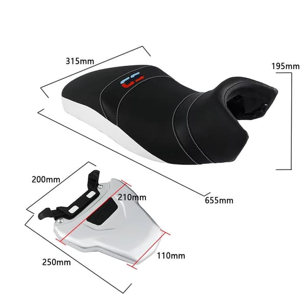 TopX Seat Bänksits BMW R 1200 GS R1200 GS R1200GS 1250 och ADV 13+