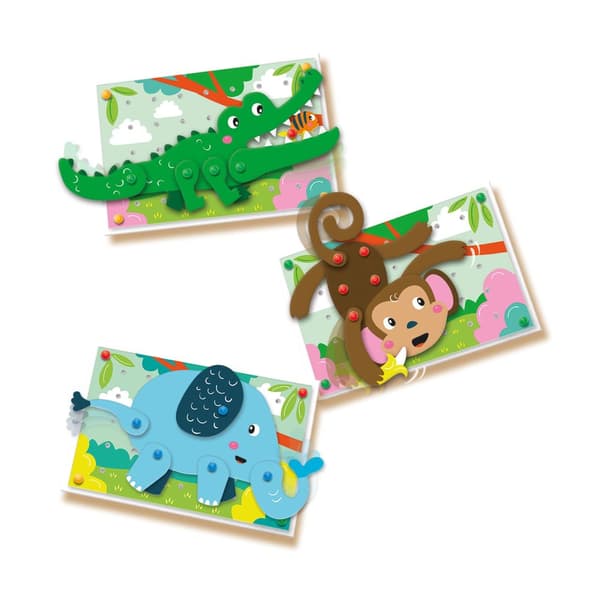 SES Mosaic peg board animal puzzles