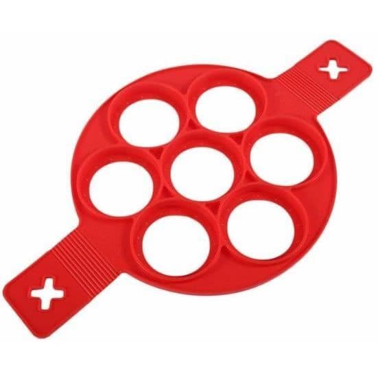 Spatula - MÅNGSIDIG - KÖKSSKYDD - Silikon icke-stickande - Multifunktionell - Röd