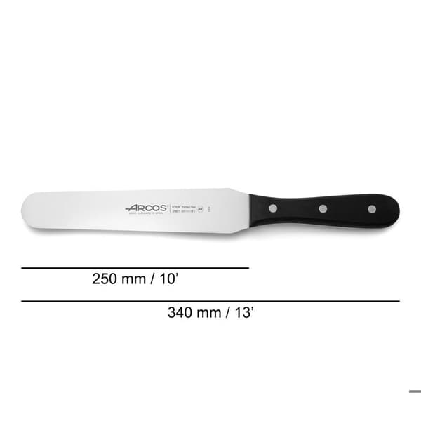 Spatelplatta - Arcos - Pro - Rostfritt stål - Slätblad 205 mm - Idealisk för bakning