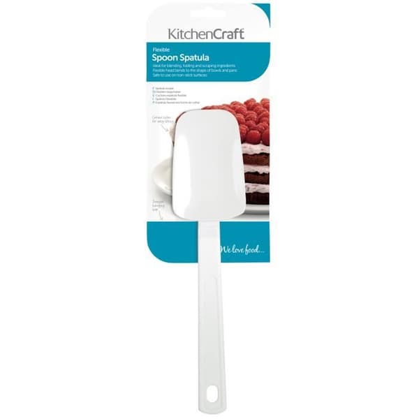 KitchenCraft spatel 24,5 cm vit gummi