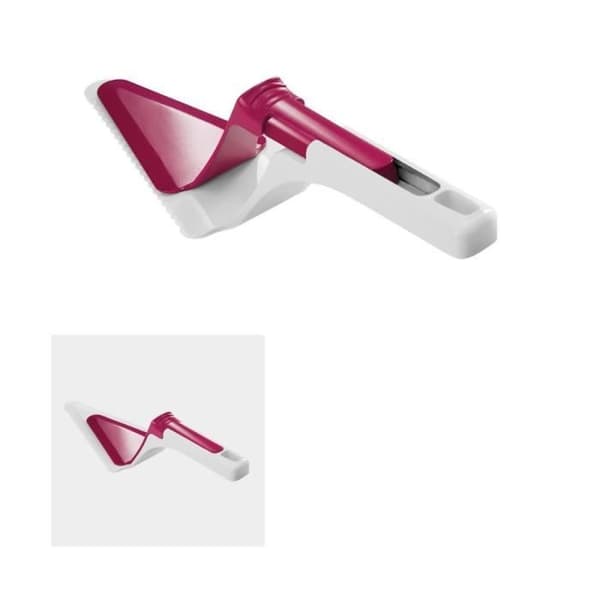 METALTEX Tårtskal och skiva med plastpåskjutare - 27 cm - Vit och körsbärsrosa