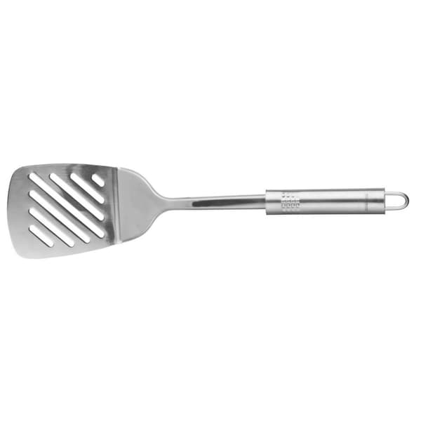 Fackelmann Oval genombruten köksspatel i rostfritt stål ref. 40463